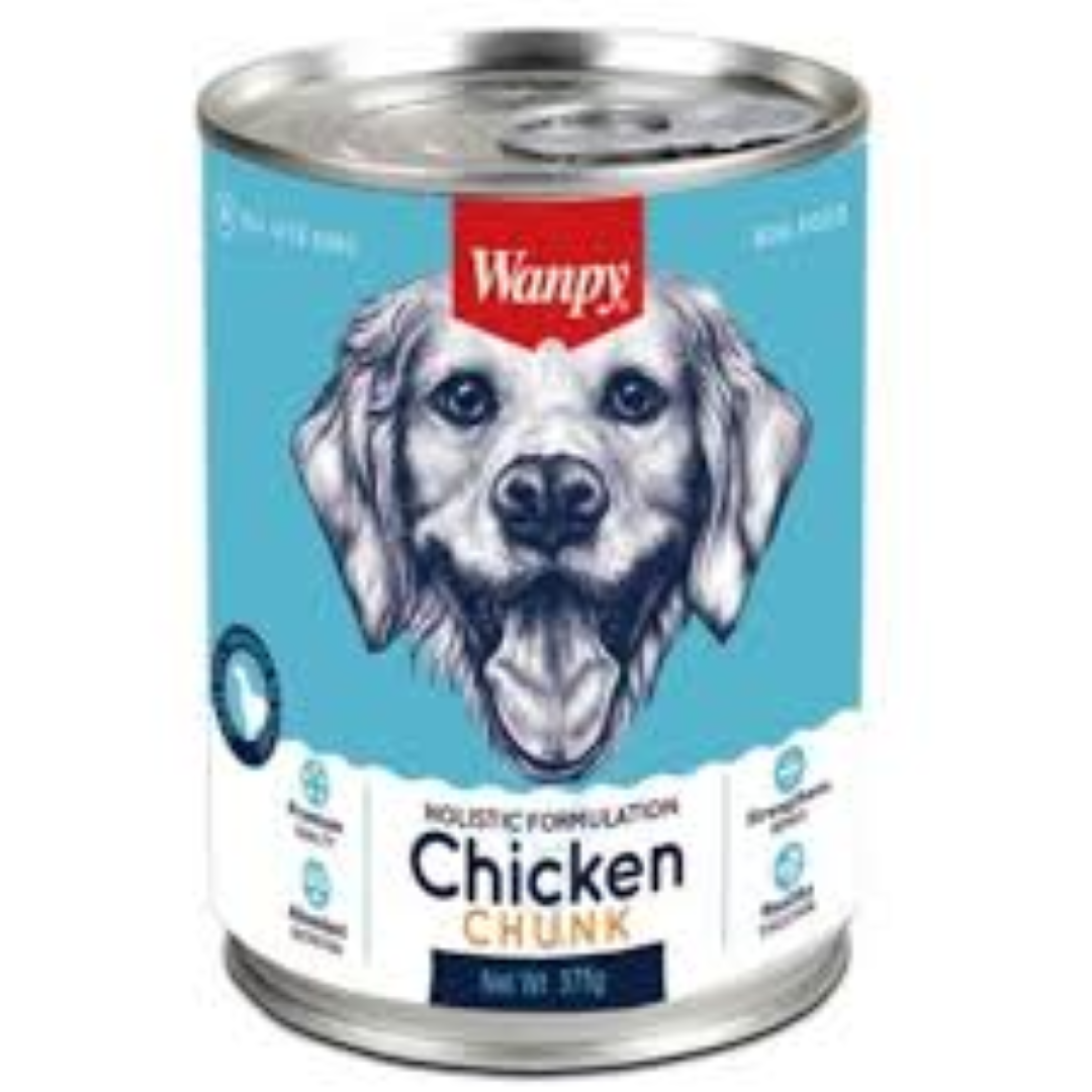 WANPY CANNED DOG FOOD CHICKEN & LIVER 375G TN-23